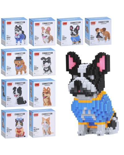 Конструктор «Тварина» від 14,2 см, від 630 деталей, в асортименті, у коробці 14х15х8 см