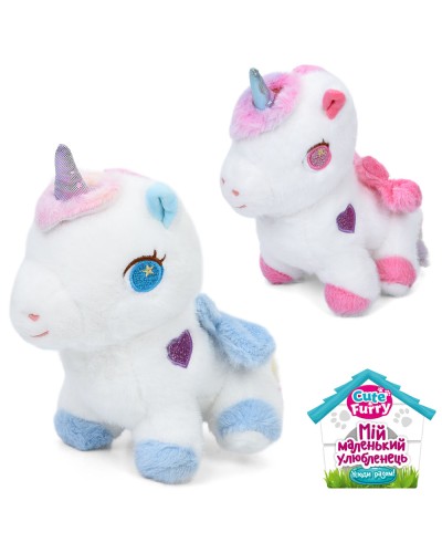М'яка іграшка «Єдиноріг» 26х25х13 см, в асортименті