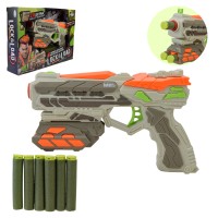 Іграшковий автомат та 6 поролонових снарядів, у коробці 23,5х17х4,8 см
