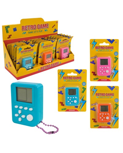 Електронна гра «Тетріс», в асортименті, на планшетці 9х14х1,5 см, по 18 шт у боксі 33х14,5х13,5 см