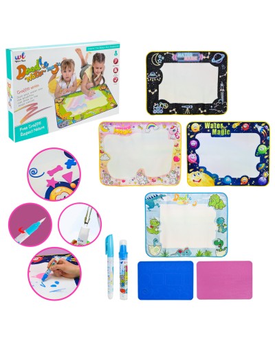 Килимок для малювання водою зі зникаючим через 5 хв малюнком, у коробці 45х30,5х5 см