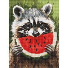 Алмазна мозаїка «Соковитий кавун» 30х40 см, ТМ Ідейка