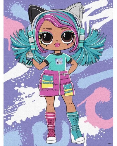 Картина за номерами «Tweens LOL Skate Dance Emma Emo» 30х40 см, ТМ Ідейка
