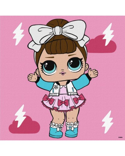 Картина за номерами «L.O.L Surprise! Game on. Fancy» 25х25 см, ТМ Ідейка