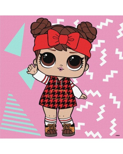 Картина за номерами «L.O.L. Surprise! Winter chill. 12» 25х25 см, ТМ Ідейка