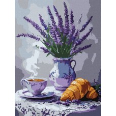 Картина за номерами «Лавандовий натюрморт» 30х40 см, ТМ Ідейка