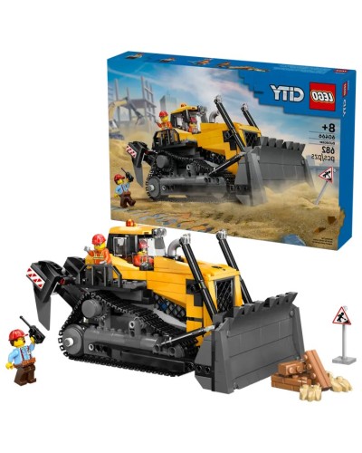 Конструктор «Жовтий бульдозер» на 682 деталі, у коробці 38х7х26, ТМ Lego