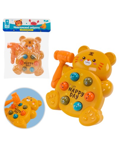 Логіка-стукалка «Ведмедик» х ігровим полем 21,2х7,1х21 см та молоточком, у пакеті 25х6х33 см