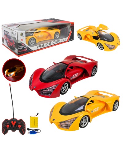 Машина р/к на акумуляторі зі світлом та дверима що відкриваються, в асортименті, у коробці 40,8х20х12,5 см