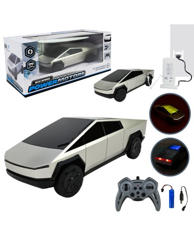 Машина «POWERMOTORS» р/к на акумуляторі зі світлом, звуком, парою, зарядкою та пультом, у коробці 46х20х20 см.