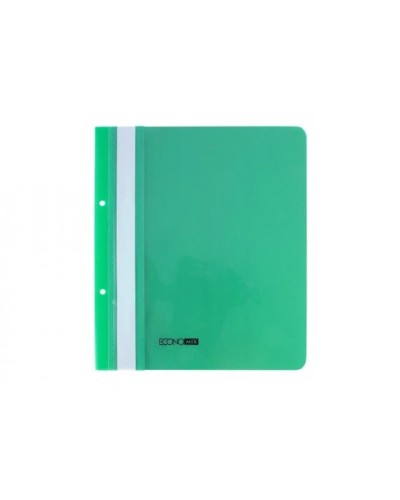Папка-швидкозшивач А5 з перфорацією та текстурою «глянець» зелена, ТМ Economix