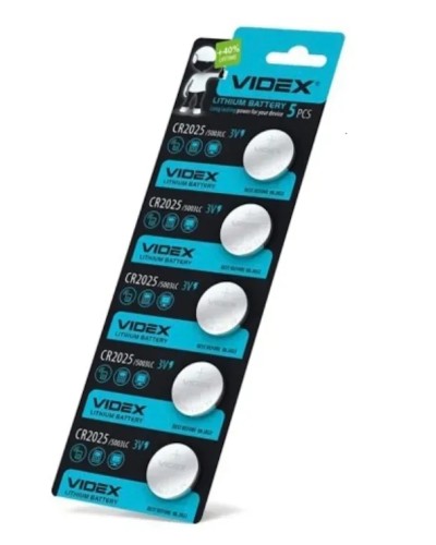 Батарейка «Videx» CR 2025 / 5 BL