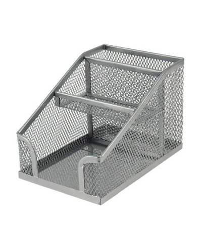 Підставка-органайзер 100x143x100 мм металева срібляста, ТМ Axent