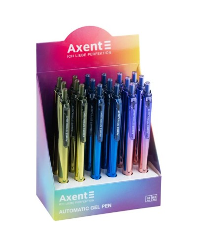 Ручка «Starlight» гелева автоматична синя, ТМ Axent