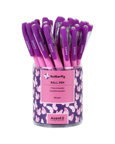 Ручка «Butterly» кулькова синя 0,5 мм, ТМ Axent