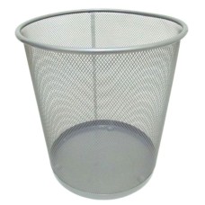 Кошик круглий металевий середній срібний 26х28 см, ТМ J.Otten