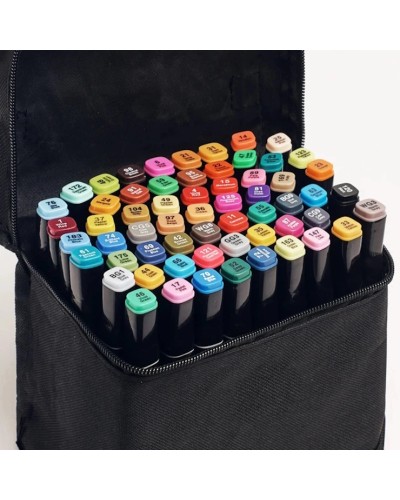 Набір скетч маркерів на 60 кольорів, у сумці