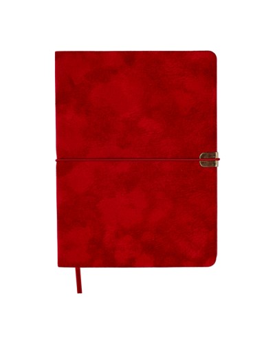 Щоденник недатований «VELOUR» A5 на 336 сторінок з обкладинкою зі шкірзаму, червоний, ТМ Buromax