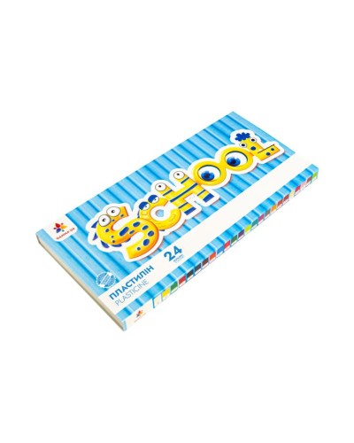 Пластилін на 24 кольори по 12 г зі стеком, GAMMA'UA