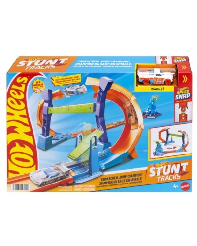 Ігровий набір «Чемпіон неймовірних стрибків» з машинкою. у коробці 8х38х3 см, ТМ Hot Wheels