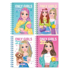 Анкета друзів для дівчаток «Only Girls Planner» 11,5х17 см на 66 аркушів, в асортименті, ТМ Апельсин