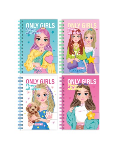 Анкета друзів для дівчаток «Only Girls Planner» 11,5х17 см на 66 аркушів, в асортименті, ТМ Апельсин