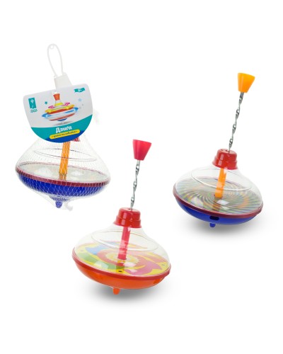 Дзига 10х10х11 см, в асортименті, у сітці 11х11х12 см