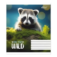 Зошит на 18 аркушів у клітинку «Гарні звірята», №3510 ТМ Gold Brisk