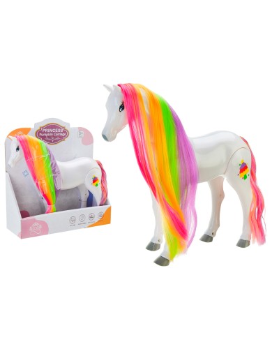 Коник 27 см музичний, ходить, на батарейці, у коробці 31х27х9,8 см