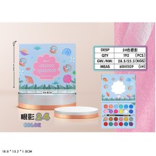 Дитяча косметика: палітра тіней та аплікатор, у коробці 16х13 см