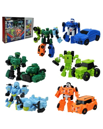 Набір трансформерів «Техніка»: робот від 13 см, машина від 7,5 см, у коробці 38,5х6,5х26 см