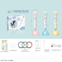 3D-ручка зі шнуром, зарядним пристроєм та інструкцією, в асортименті, у коробці 22х5х17 см