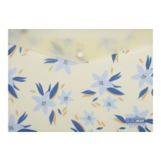 Папка на кнопці «ARABESKI» А4 матова напівпрозора, маренго, TM Buromax