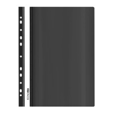 Папка-швидкозшивач А5 з прозорим верхом з перфорацією, чорна, ТМ Economix