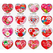 Валентинка 6,5х 5,5 см, в асортименті