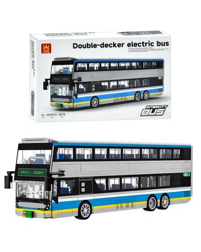 Конструктор «Міська серія. Двоповерховий автобус» 32,8 см на 491 деталь, у коробці 40х25х8,5 см
