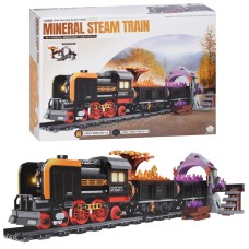 Конструктор «Залізниця» на 1054 деталі зі світлом та магнітними кріпленнями, на батарейці, у коробці 45х32х8 см