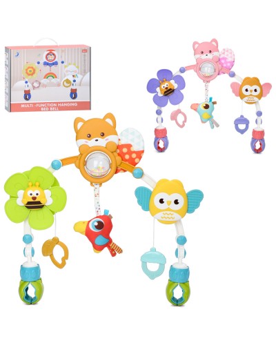 Підвіска на ліжко/на коляску з регульованою шириною та рухомими деталями, пищить та шуршить, в асортименті, у коробці 35х28,5х8 см