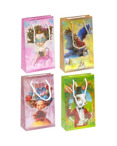 Пакет паперовий 11х18х5 см, в асортименті, ТМ Мандарин