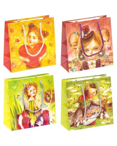 Пакет паперовий 16х16х7 см, в асортименті, ТМ Мандарин