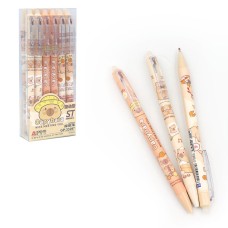 Ручка «Капібара» пиши-стирай 0,5 мм автоматична, синя, в асортименті, ТМ Aodemei