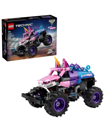 Конструктор «Monster Jam™ Sparkle Smash» 19 см на 263 деталі з функцією зворотнього натягування, у коробці 26х7х19, ТМ Lego