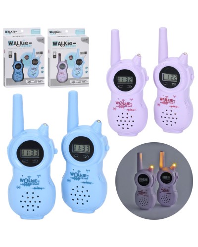 Набір з 2 рацій по 13 см зі світлом та електронним годинником, на батарейках, в асортименті, у коробці 16,5х26х4 см.