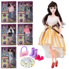 Лялька 30 см шарнірна з капелюхом, взуттям та сумкою, в асортименті, у коробці 22х32,5х6 см