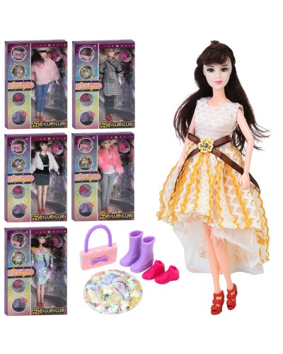 Лялька 30 см шарнірна з капелюхом, взуттям та сумкою, в асортименті, у коробці 22х32,5х6 см