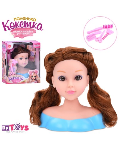 Лялька-манекен для зачісок 20 см з набором перукаря, у коробці 23х28,5х12 см