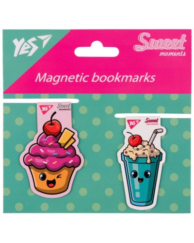 Набір закладинок «Солодкий кремовий торт» магнітних з 2 шт, ТМ Yes