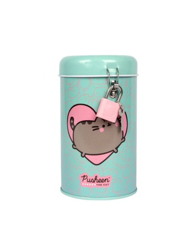 Скарбничка «Pusheen» 13х7,6 см кругла металева, ТМ Yes