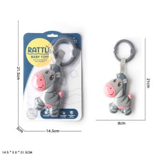 Брязкальце-підвіска «Зебра», на планшетці 14,5х3х21,5 см