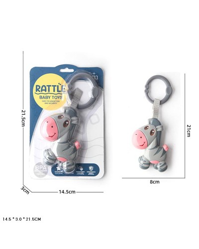 Брязкальце-підвіска «Зебра», на планшетці 14,5х3х21,5 см